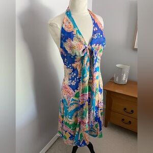 Lauren Ralph Lauren Halter Paisley Midi Dress in size 8